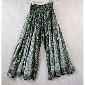 Gardenbelle Shop Women's Silk Blend Floral Pants